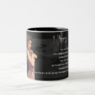 Tasse femelle gothique de zodiaque de Balance