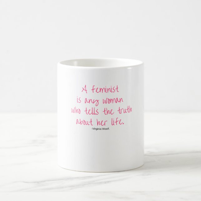 Tasse féministe de la Virginie Woolf (Centre)