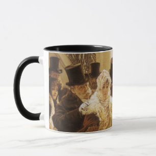 Tasse Femme de mode par Tissot, Art Victorien Vintage