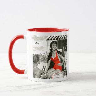 Tasse Femme d'un rouge ardent