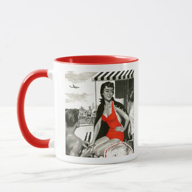 Tasse Femme d'un rouge ardent (Gauche)