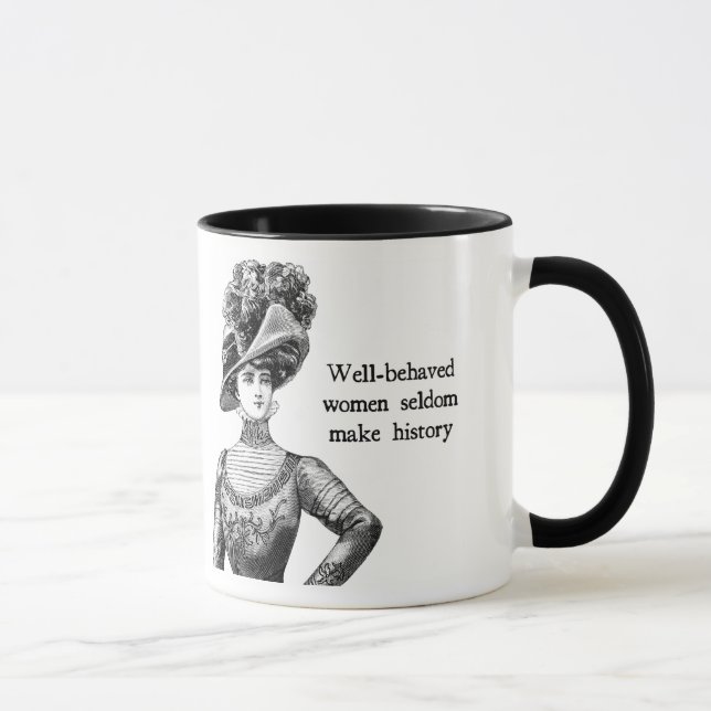 Tasse { Femmes bien conduites } Rendre rarement l'histoi (Droite)