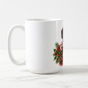 Tasse festive de Noël pour teckel