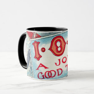 Tasse Fête aux Vices Vintage, Jeux d'argent Boisson Fume