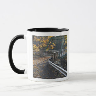 Tasse Feuillage d'automne et pont au-dessus des Millers