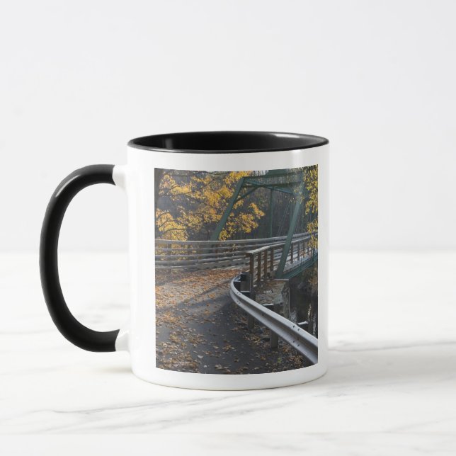 Tasse Feuillage d'automne et pont au-dessus des Millers (Gauche)