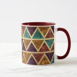 Tasse Feuille d'or chique de triangles de parties