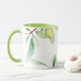 Tasse Feuilles Aquarelle – Conception Botanique Do