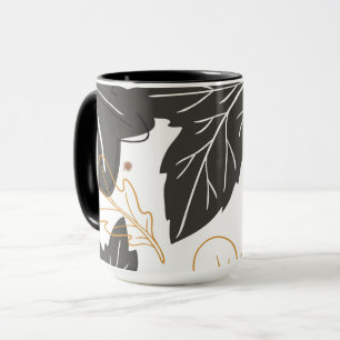Tasse Feuilles d'automne fantaisistes et élégantes Gland