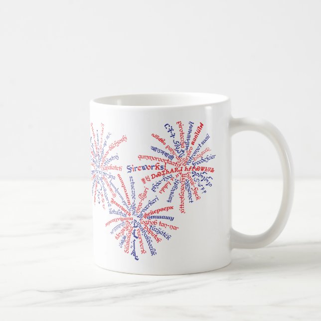Tasse Feux d'Artifice Tout-Américain (Droite)
