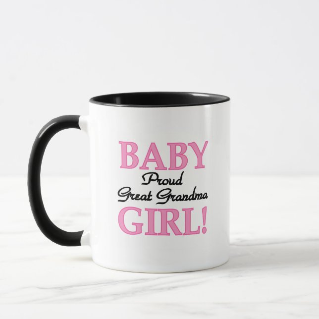 Tasse Fier Grand Grand-mère Baby Girl Tshirts et cadeaux (Gauche)
