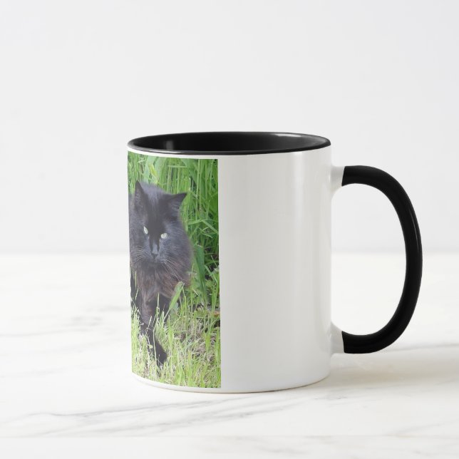 Tasse Fier majestueux félin de longs cheveux pelucheux (Droite)