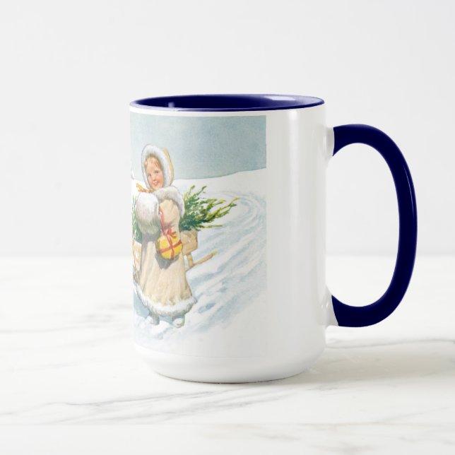 Tasse Fille avec traîneau (Droite)