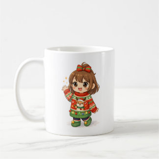 Tasse Fille Sweater de Noël Adorable