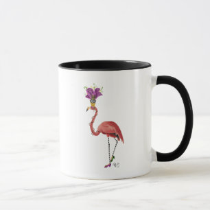 Tasse Flamant rose de mardi gras plein