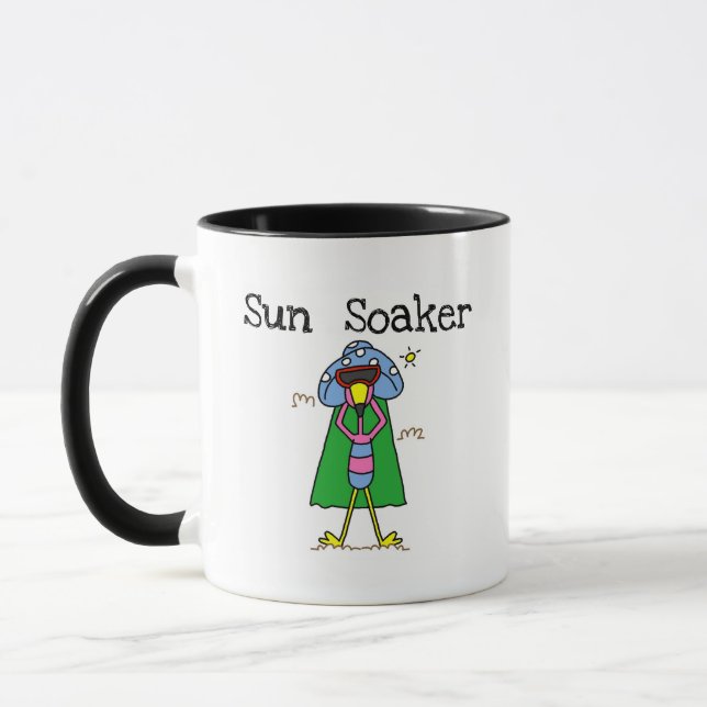 Tasse Flamant rose Sun Soaker Tshirts et cadeaux (Gauche)