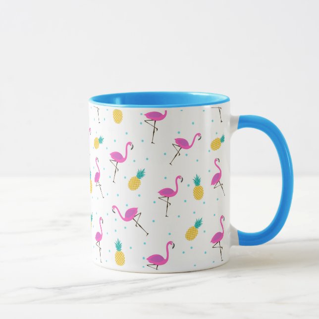 Tasse Flamants roses au néon 2 (Droite)