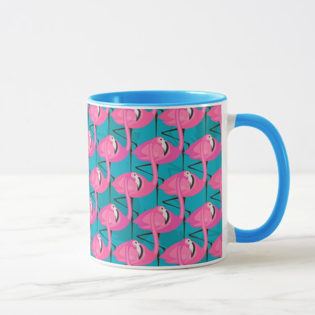 Tasse Flamants roses de néon (Droite)