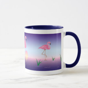 Tasse Flamants roses roses