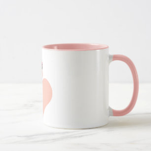 Tasse Flamants roses roses amour Cercle Ornement, Flaman