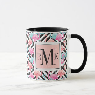 Tasse Flamants roses sur le motif audacieux de