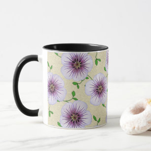 Tasse Fleur bleue botanique d'été doux