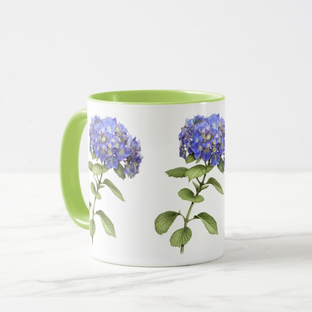 Tasse Fleur Blue Hydrangea (Devant gauche)