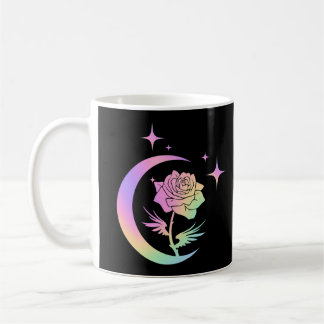 Tasse Fleur Celeste Rose Croissant Pastel Lune