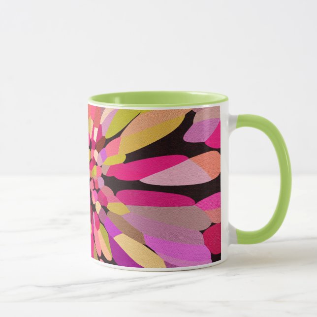 Tasse Fleur Confetti Rose (Droite)