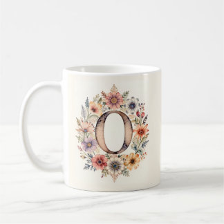 Tasse fleur initiale boho florale 
