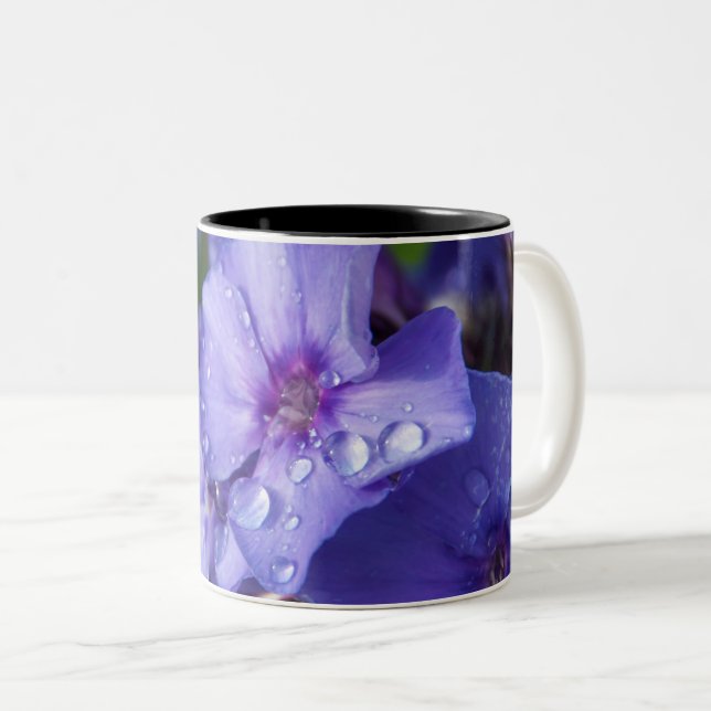tasse fleur violet (Devant droit)