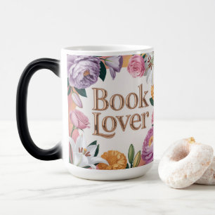 Tasse Fleurie Blanche Amoureux de Livres