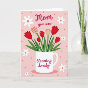 Tasse Fleurie Charmante Carte