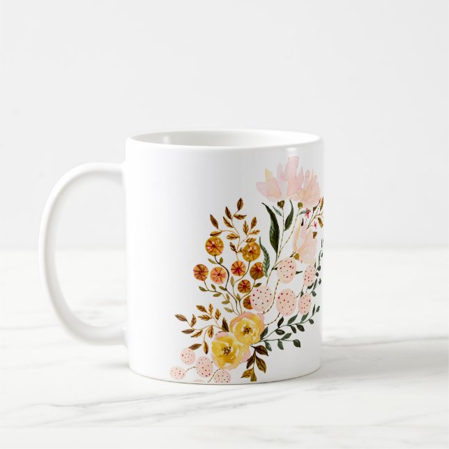 Tasse fleurs  (Gauche)