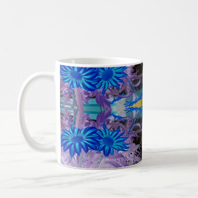 Tasse fleurs bleues (Gauche)
