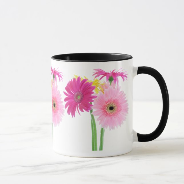 Tasse Fleurs de Piink de marguerite de Gerbera (Droite)