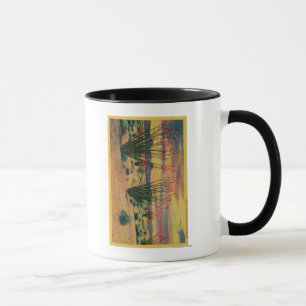 Tasse Fleurs d'Ocotillo en fleur, la Californie