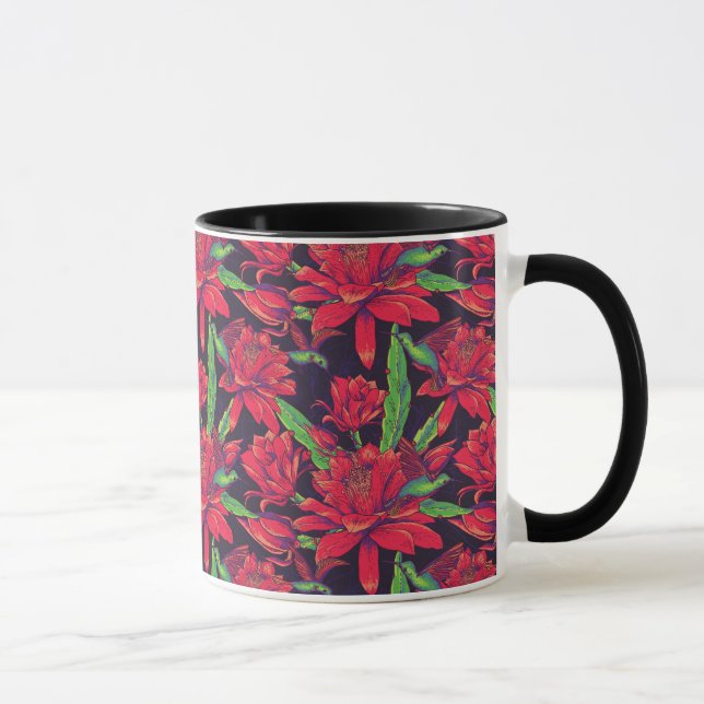 Tasse Fleurs et colibris (Droite)