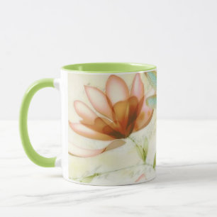 Tasse Fleurs et libellule