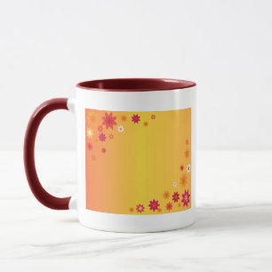 Tasse Fleurs orange