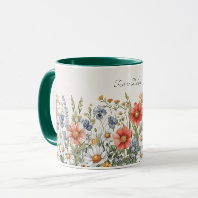 Tasse Fleurs Sauvages Colorées (Devant gauche)