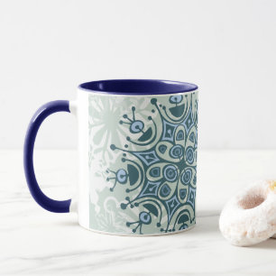Tasse Flocon de neige bleu