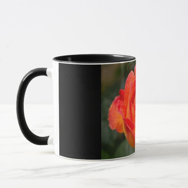 Tasse Floral Rose orange (Gauche)