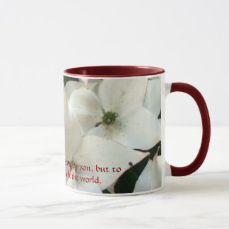 Tasse florale blanche sensible