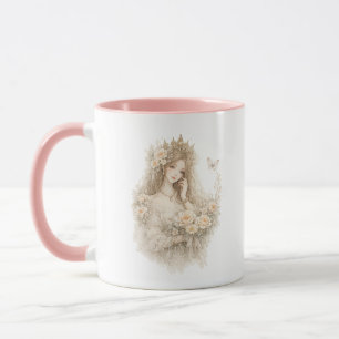 Tasse florale de la Reine Rose Royale