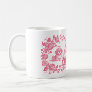 Tasse Florale Élégante Shih Tzu – Chien Vintage Ro