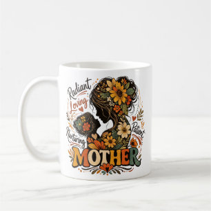 Tasse Florale Maternité   Cadeau pour Maman Aimant