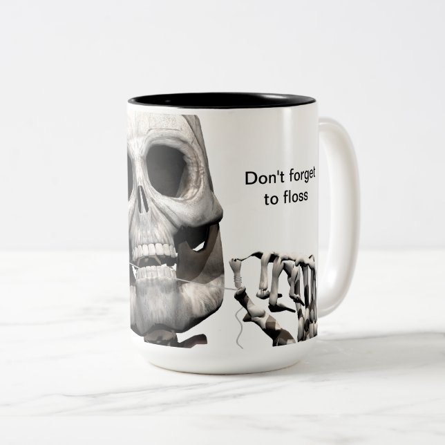 Tasse flossing squelettique (Devant droit)