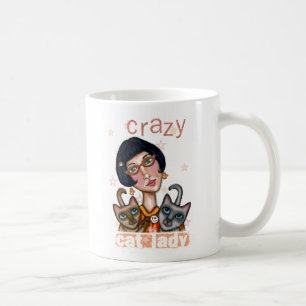 Tasse folle de Madame café de chat