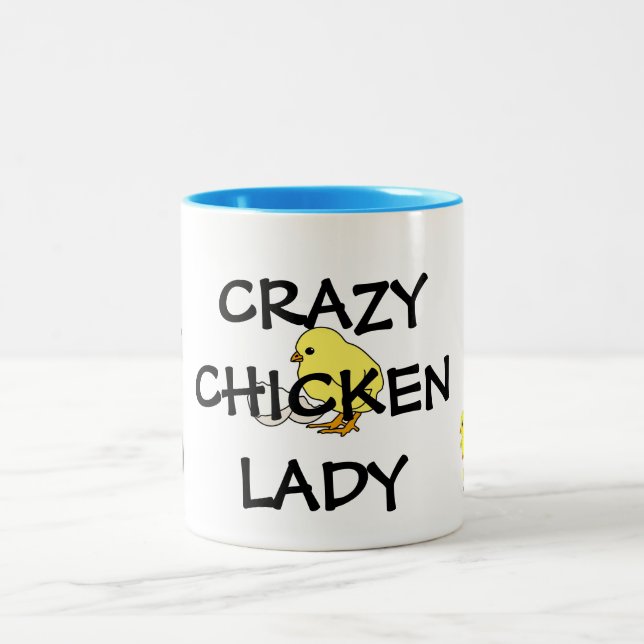 Tasse folle de Madame café de poulet (Centre)